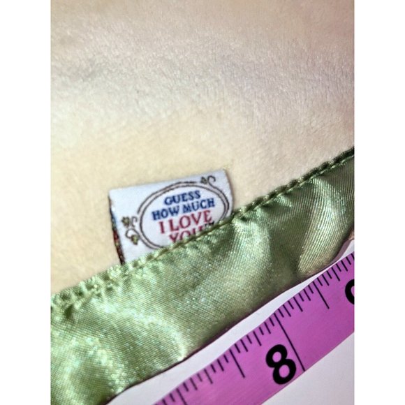 Guess How Much I Love You Bunny Security Blanket LOVEY Kids Preferred Green Tan - Picture 3 of 12